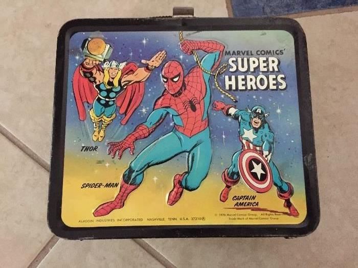 1976 Marvel Comics  Super Hereos  Spider-Man Lunchbox