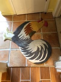 Rooster rug