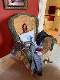 wicker rocker chair