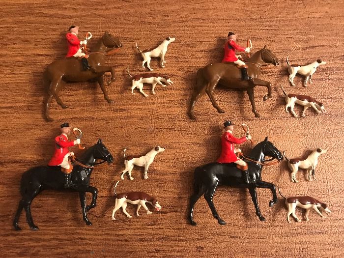 Britain’s Ltd. Lead Fox Hunting Toys, 4 sets