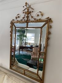 Large and beautiful beveled glass mirror