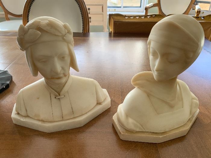 Alabaster busts