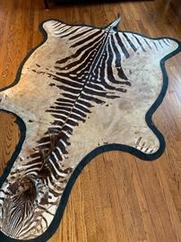 Zebra rug