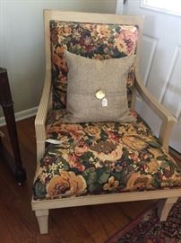 Floral arm chair
