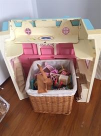 Doll House with many accessories