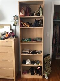 book shelf, 2 pieces. Purses, scarves, and decorative, fun stuff!