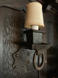 Wrought Iron Arts and Crafts Sconces
