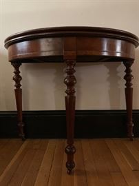Card Table with Turned Legs