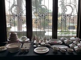 Luneville Faience "Rooster" Dinner Service