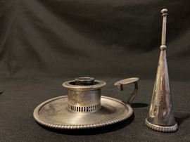 19th Century John Stone Candle Holder