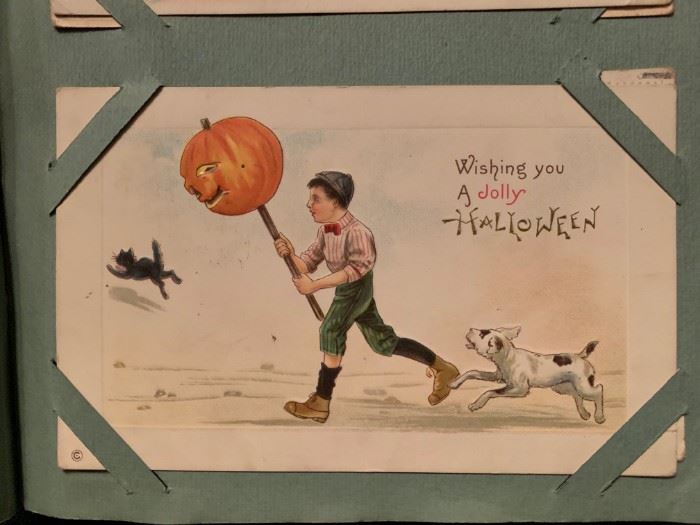 Antique Holiday Postcard Collection INCLUDING Halloween Card! #happyhunting