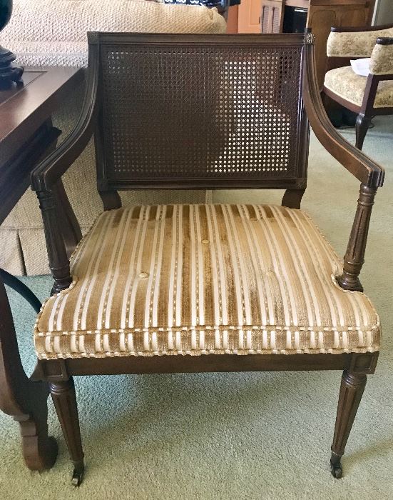 2 Matching cane chairs