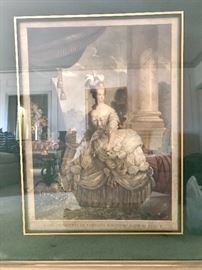 Antique Mezzotint “Marie Antoinette” After the original oil painting By. Rossline Luedois

