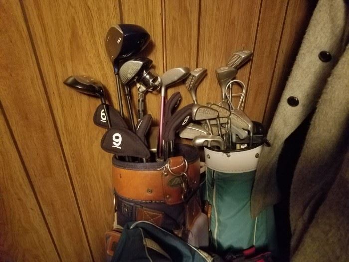 his and her golf clubs