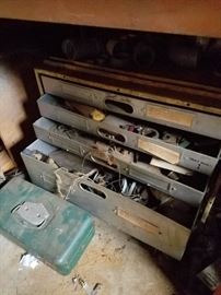 Old 4 drawer tool box