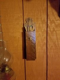 Vintage match stick holder