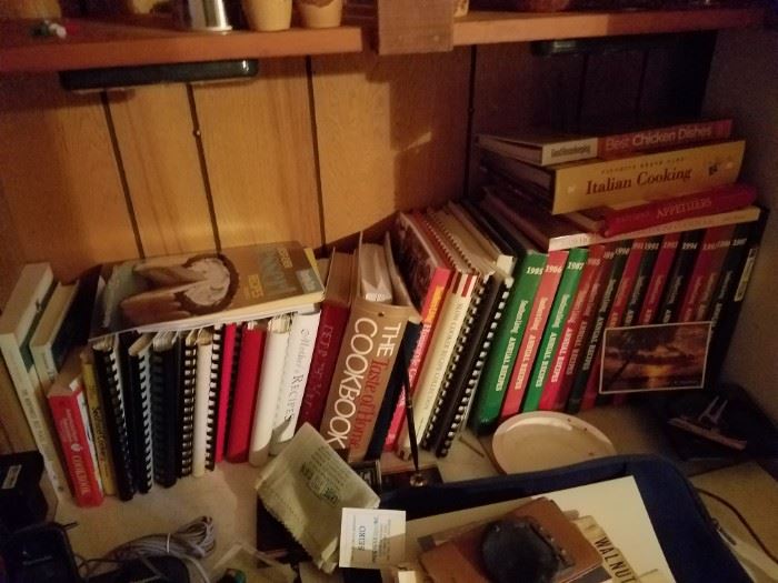 Plenty of vintage cookbooks