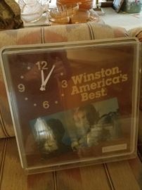 Winston clock and light