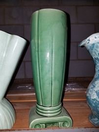 vintage green vase