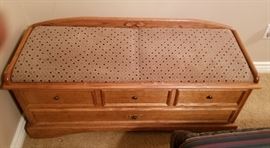 Cedar lined blanket chest