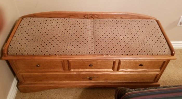 Cedar lined blanket chest