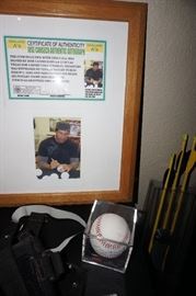JOSE CANSECO AUTOGRAPHED BALL WITH CERTIFICATE OF AUTHENTICITY