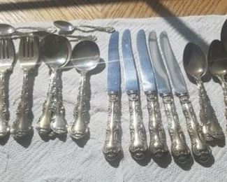 Sterling silver flatware set service for 5 by Gorham
