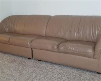 Vintage 3 piece leather sofa