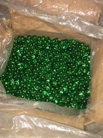Very Large Qty of Green Marbles Hundreds