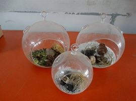 Hanging glass decor.