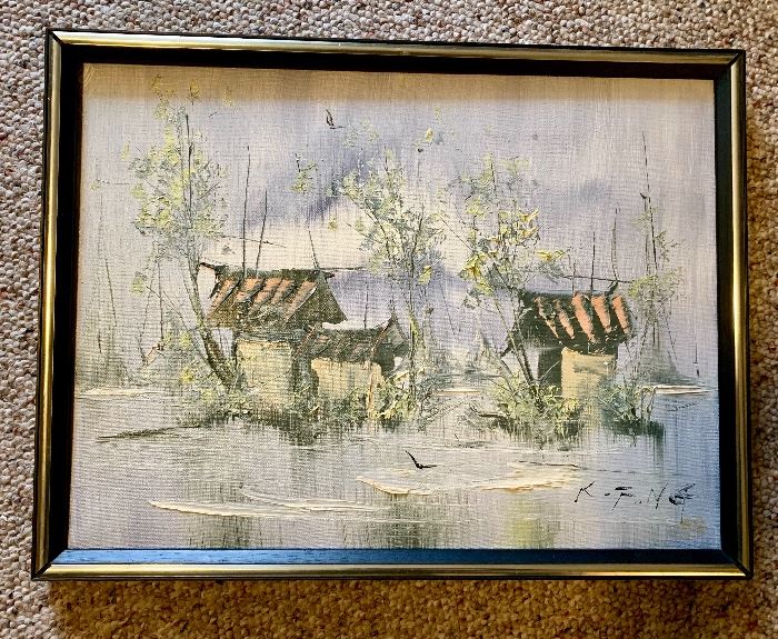 Vintage Kee Fung oil on canvas 
We have 3 of them! 