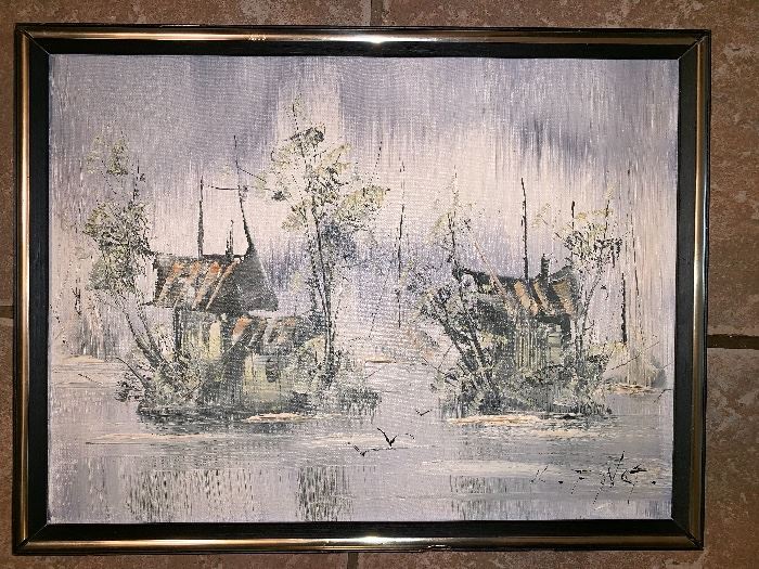 Vintage Kee Fung oil on canvas 
We have 3 of them! 