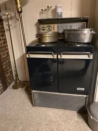 Vintage Imperial electric Black and Stainless Stove