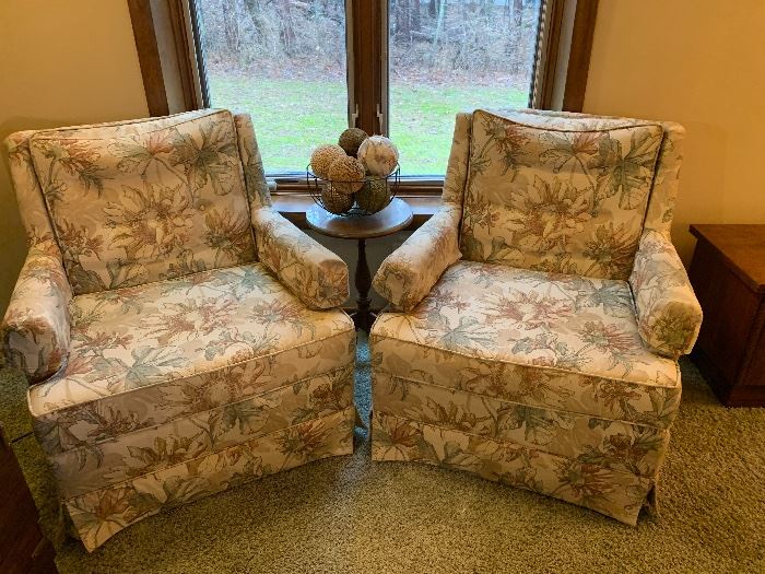 Pair of upholstered chairs