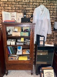 Optical books and doctor medical coats