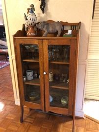 glass-front display cabinet