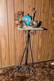 Vintage Wrought Iron Plant Stand:  $24.00
