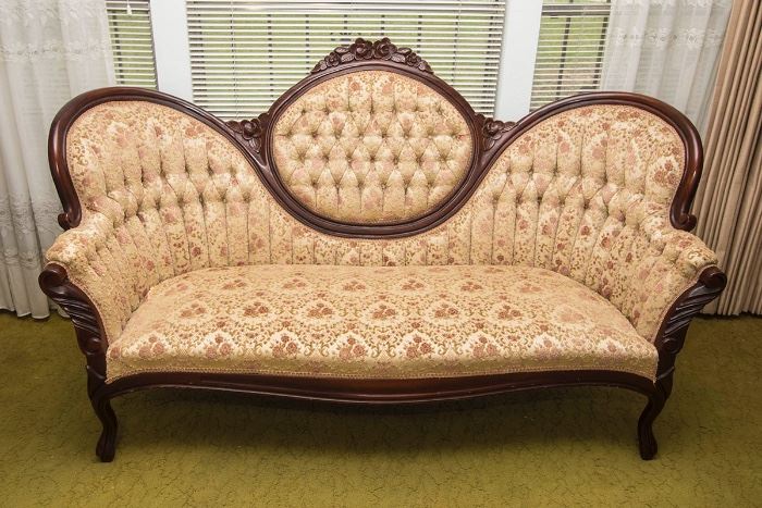 Victorian Style 1950's Parlour Settee:  $495.00