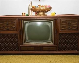 Magnavox Console.  TV, Radio and Record Player.  (29"h x 62"w x 20"d):  $60.00 (as is)