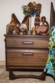 MCM Nightstands. 2 Drawer. 2 Available. (1'10"h x 1'9"w x 1'6"d): $180.00 pair.