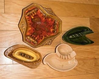 Ceramic Ashtrays:  $4.00 - $20.00