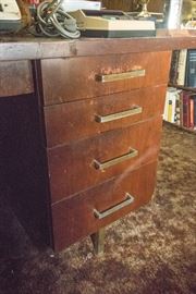 MCM 8 Drawer Desk. (20"h x 80"w x 40"d):  $200.00