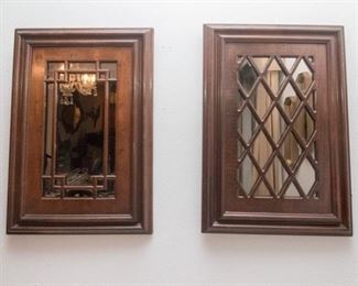 Wood Mirror Window Frame Wall Decor.  2 Available:  $30.00ea.