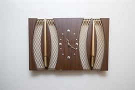 MCM Clock Sconce: $50.00