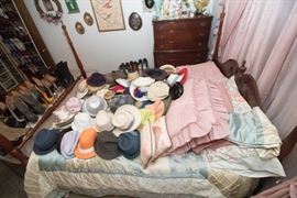 Hats and Shoes, Hats and Shoes, More Hats and Shoes! Hats In This Room Priced At $5.00ea. Shoes Priced At $8.00.