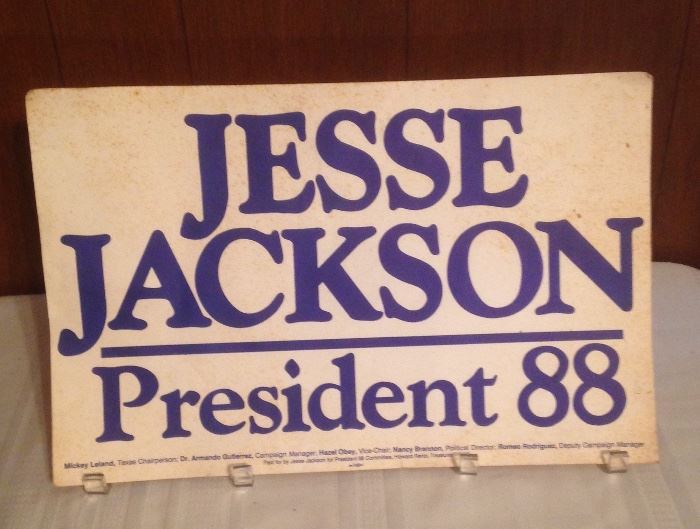 Jesse Jackson President:  2 Available:  $4.00ea.