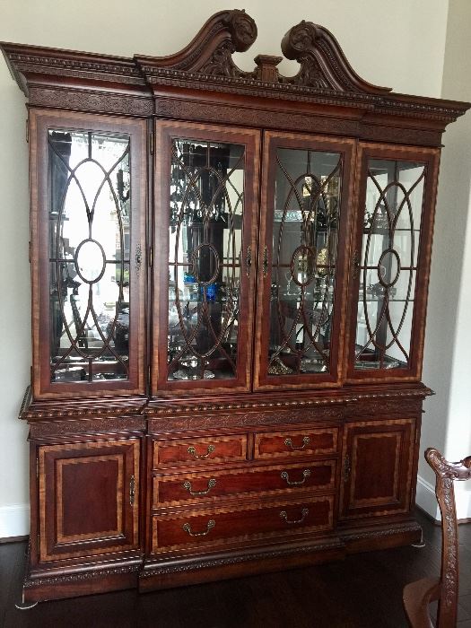 Stunning mahogany china cabinet
