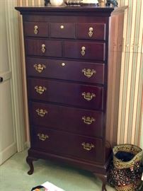  Beautiful Drexel Tall Chest with two locking  drawers  !! 