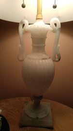 Exquisite antique marble lamps