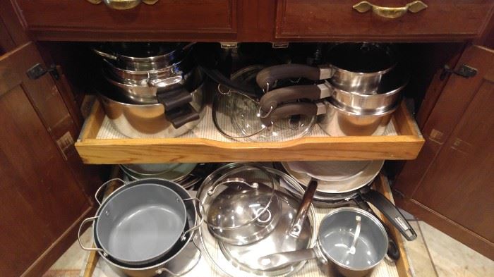 Gourmet Kitchen full of pots and pans and everything good